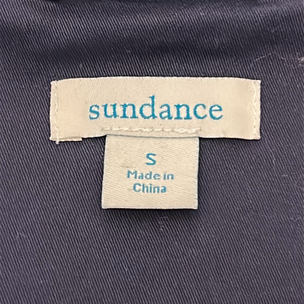Sundance Navy Blazer with Ruffle Trim military style ladies size small S GUC - Picture 8 of 16